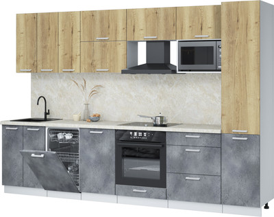 

Кухонный гарнитур, Мила Лайт 3.1-ПМ4