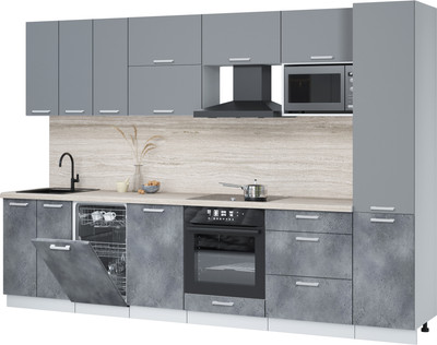 

Кухонный гарнитур, Мила Лайт 3.1-ПМ4