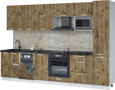 

Кухонный гарнитур, Мила Лайт 3.1-ПМ4