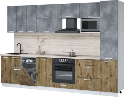 

Кухонный гарнитур, Мила Лайт 3.1-ПМ4