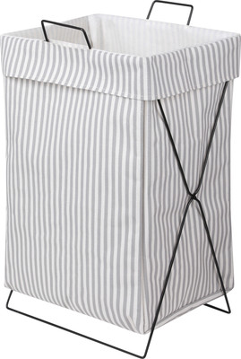 Корзина AksHome Yuki (серый/черный) - 