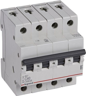

Выключатель автоматический, RX3 4.5кА 40А 4П C / 419745
