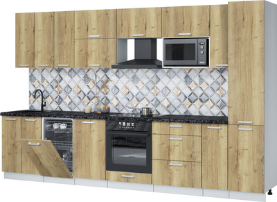 

Кухонный гарнитур, Мила Лайт 3.4-ПМ4