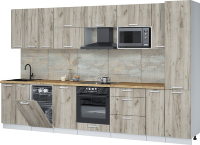 

Кухонный гарнитур, Мила Лайт 3.4-ПМ4