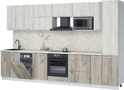 

Кухонный гарнитур, Мила Лайт 3.4-ПМ4