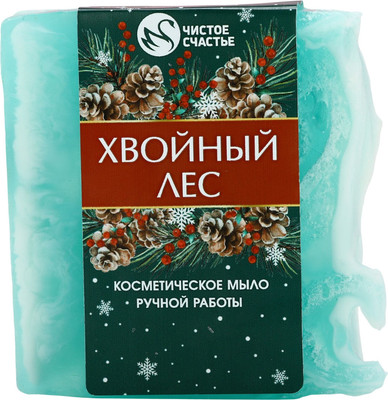 Мыло твердое Чистое счастье Хвойный лес / 10657318 (100г) - 