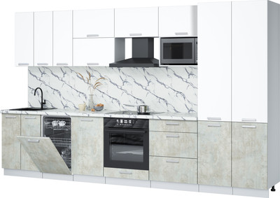 

Кухонный гарнитур, Мила Лайт 3.5-ПМ4