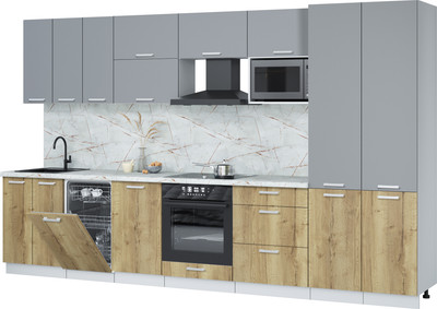 

Кухонный гарнитур, Мила Лайт 3.5-ПМ4