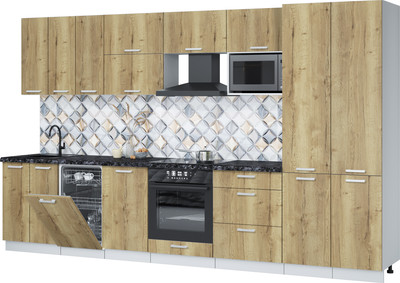 

Кухонный гарнитур, Мила Лайт 3.5-ПМ4