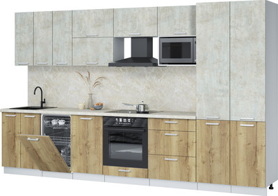 

Кухонный гарнитур, Мила Лайт 3.5-ПМ4