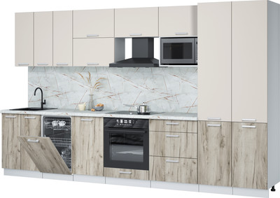 

Кухонный гарнитур, Мила Лайт 3.5-ПМ4