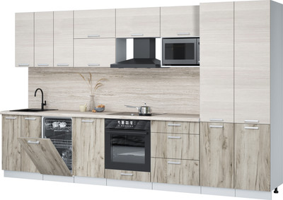 

Кухонный гарнитур, Мила Лайт 3.5-ПМ4