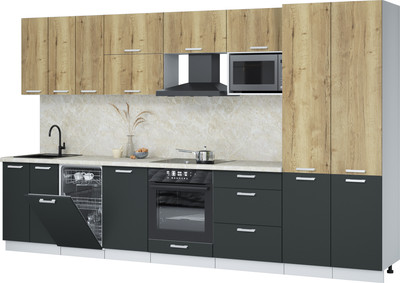 

Кухонный гарнитур, Мила Лайт 3.5-ПМ4