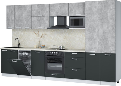 

Кухонный гарнитур, Мила Лайт 3.5-ПМ4