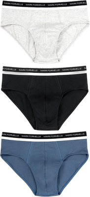 Комплект мужских трусов Mark Formelle 411170-3 (р.86-96, серый меланж 4306-А/шторм/черный) - 