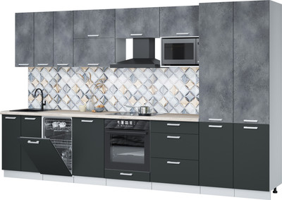 

Кухонный гарнитур, Мила Лайт 3.5-ПМ4