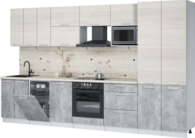 

Кухонный гарнитур, Мила Лайт 3.5-ПМ4