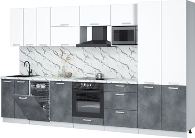 

Кухонный гарнитур, Мила Лайт 3.5-ПМ4