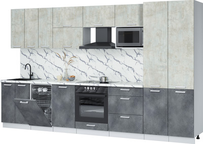 

Кухонный гарнитур, Мила Лайт 3.5-ПМ4