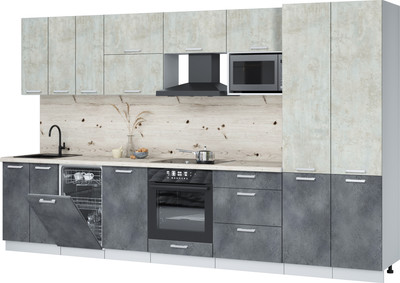 

Кухонный гарнитур, Мила Лайт 3.5-ПМ4