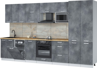 

Кухонный гарнитур, Мила Лайт 3.5-ПМ4