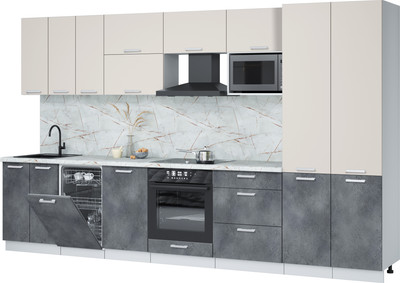 

Кухонный гарнитур, Мила Лайт 3.5-ПМ4