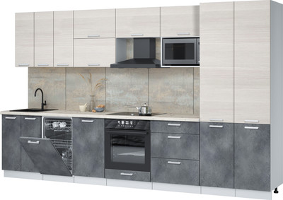 

Кухонный гарнитур, Мила Лайт 3.5-ПМ4