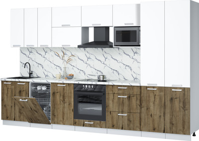 

Кухонный гарнитур, Мила Лайт 3.5-ПМ4