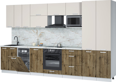 

Кухонный гарнитур, Мила Лайт 3.5-ПМ4