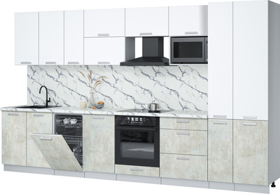 

Кухонный гарнитур, Мила Лайт 3.6-ПМ4