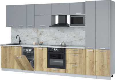 

Кухонный гарнитур, Мила Лайт 3.6-ПМ4