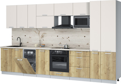 

Кухонный гарнитур, Мила Лайт 3.6-ПМ4