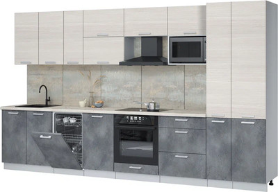 

Кухонный гарнитур, Мила Лайт 3.6-ПМ4