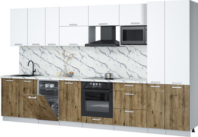 

Кухонный гарнитур, Мила Лайт 3.6-ПМ4