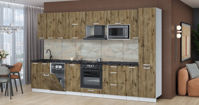 

Кухонный гарнитур, Мила Лайт 3.4-ПМ4