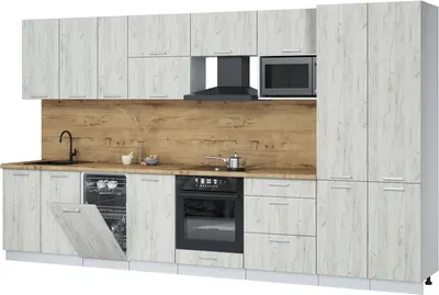 

Кухонный гарнитур, Мила Лайт 3.7-ПМ4