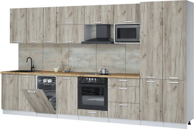 

Кухонный гарнитур, Мила Лайт 3.7-ПМ4