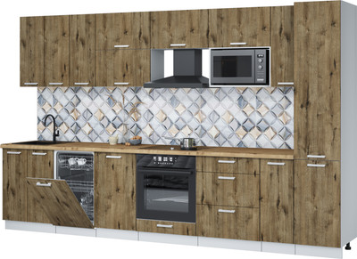 

Кухонный гарнитур, Мила Лайт 3.4-ПМ4