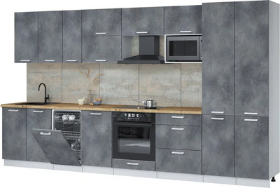 

Кухонный гарнитур, Мила Лайт 3.7-ПМ4