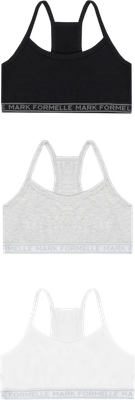 Комплект бюстье для девочек Mark Formelle 517707-3 (р.116-60, белый/серый меланж 4306-А/черный) - 