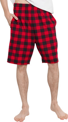 Шорты домашние Mark Formelle 531027 (р.102-182/188, черная клетка на красном) - 