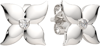 Серьги из серебра ZORKA 03D0085.ZZ (с бриллиантами) - 