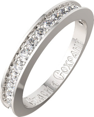 Кольцо венчальное из серебра ZORKA 0210245.REL (р.18, с фианитами) - 