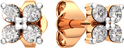 Серьги из розового золота ZORKA 3101046.14K.R.ZZ (с фианитами) - 