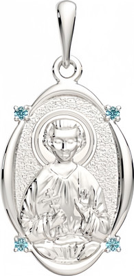 Подвеска из серебра ZORKA 0440216.REL (с религиозным изображением и фианитами) - 