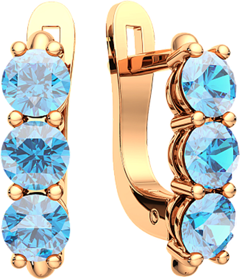 

Серьги из розового золота, 310372/т