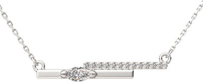 Колье из серебра ZORKA 0550088.ZZ (45см, с фианитами) - 