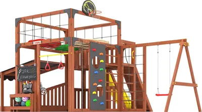 

Игровой комплекс, Куб–5 с подушками / С-КУБ-05-МХГ-ПДШ