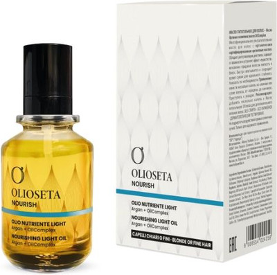 

Масло для волос, Olioseta Nourish Oil Complex для светлых и тонких волос