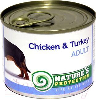 

Корм для собак Nature's Protection, Adult Chicken&Turkey / KIK24630